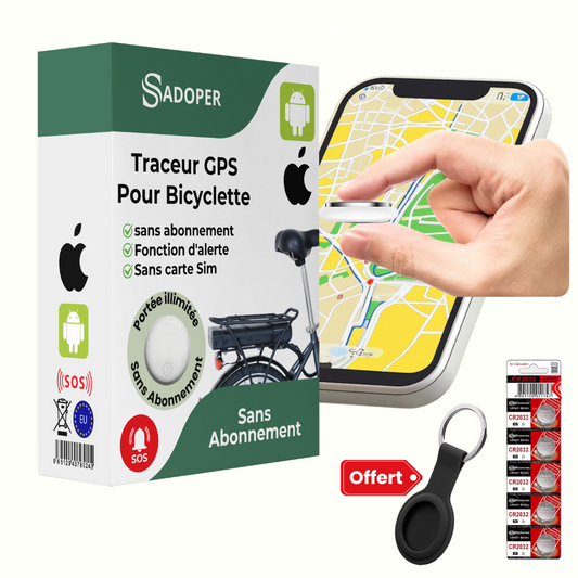 Traceur Vélo GPS Portable Universel - blxckfr