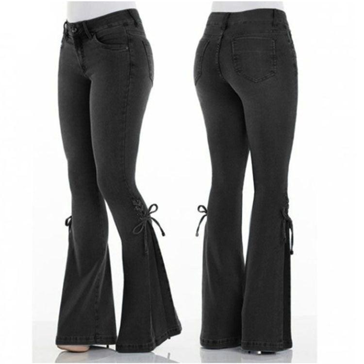 Jeans Élégants Taille Haute pour Femmes