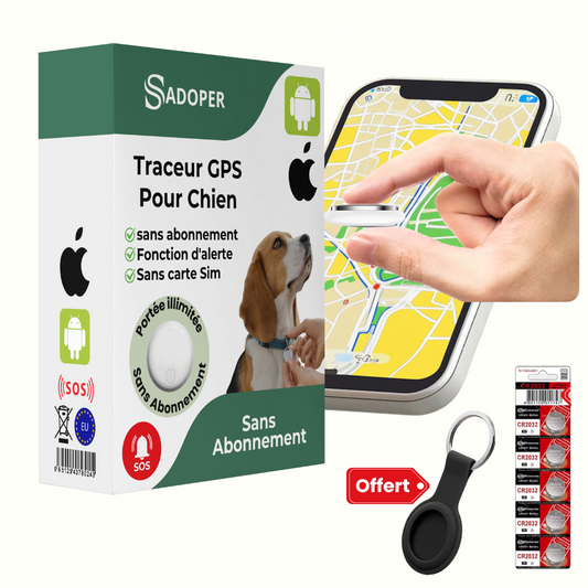 Traceur GPS pour Chien Portable Universel - blxckfr
