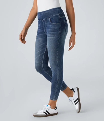 Leggings Jeans Élastiques Haut de Gamme avec Poche