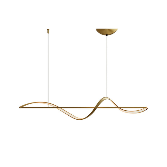 Lampe Suspendue Élégante en Métal et Verre avec LED Intérieur - Foivo