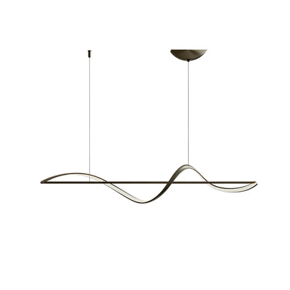 Lampe Suspendue Élégante en Métal et Verre avec LED Intérieur