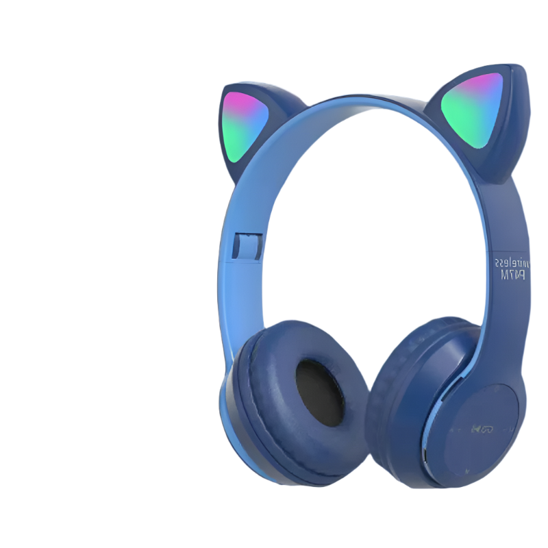 Casque Chat LED Bluetooth Écouteurs Sans Fil