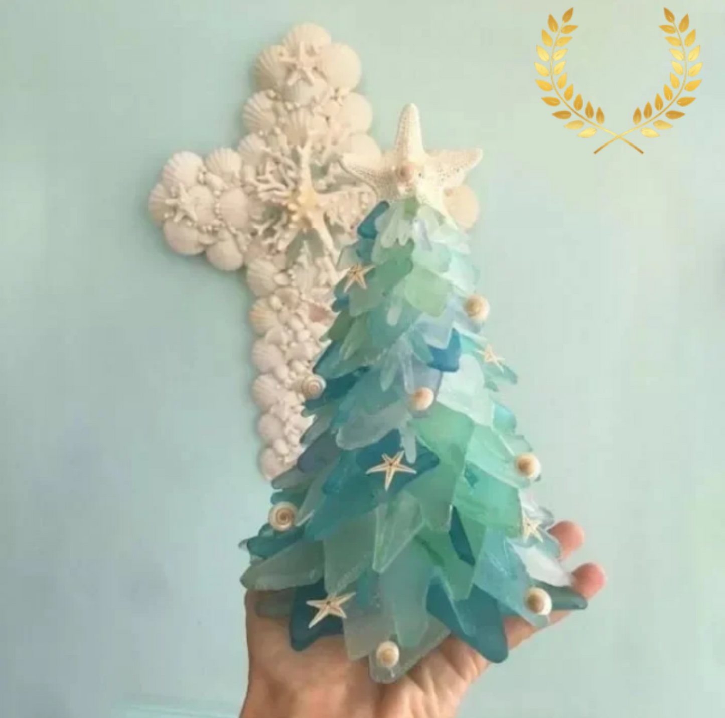 Décoration de Noël : Arbre en Verre Délicat Handmade - BlxckFR