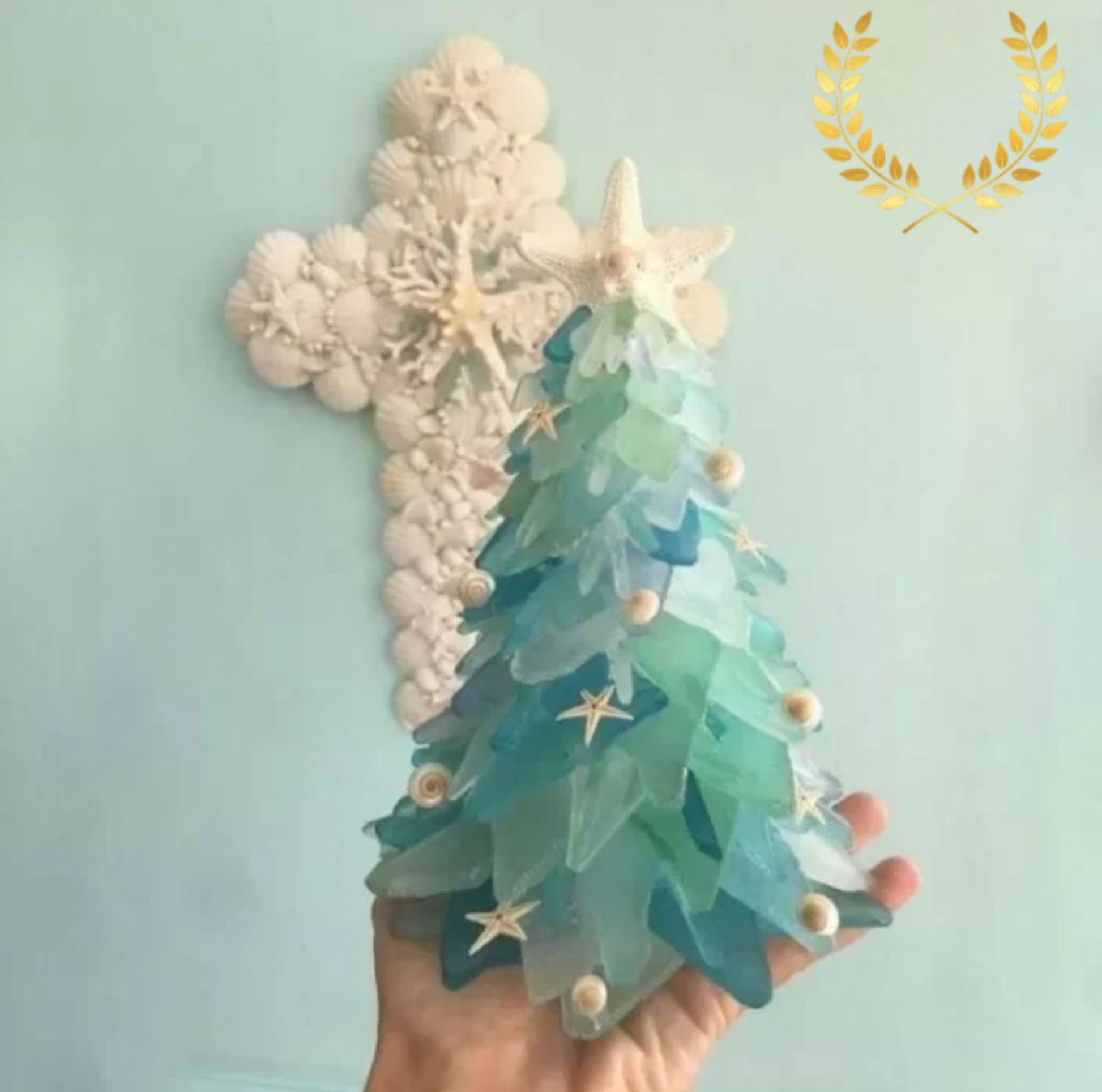 Décoration de Noël : Arbre en Verre Délicat Handmade - BlxckFR