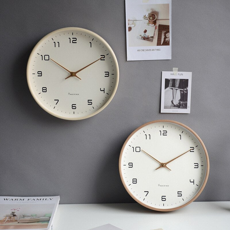 Horloge Murale Bois Clair | Décoration Intérieure Chic Nordique - Foivo