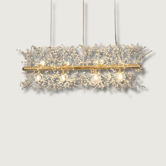 Lustre Cristal Design Hiver Élégant - Foivo