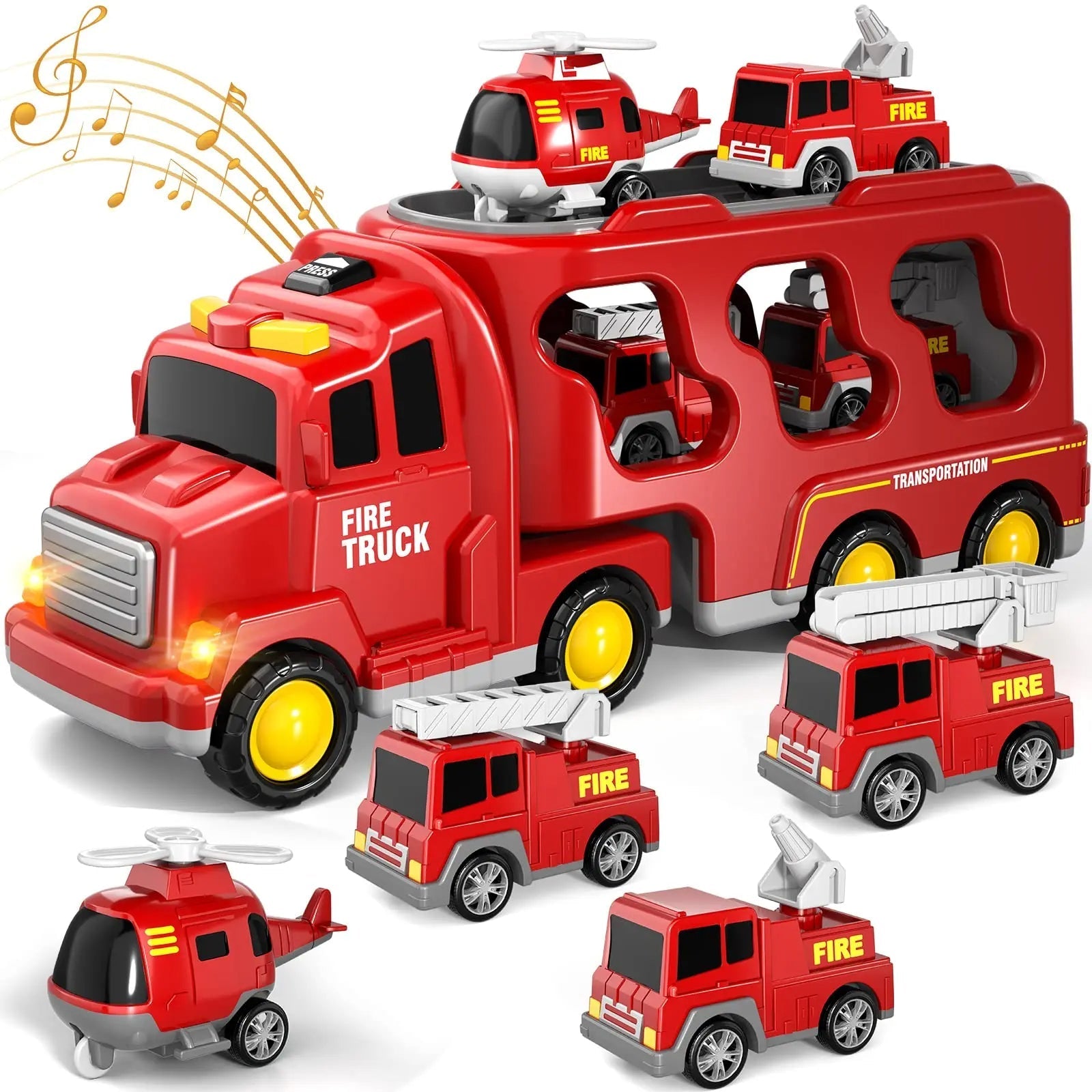 Jeu de Camions en Métal | Set de Construction avec Pelle Mécanique et Bulldozer - BlxckFR