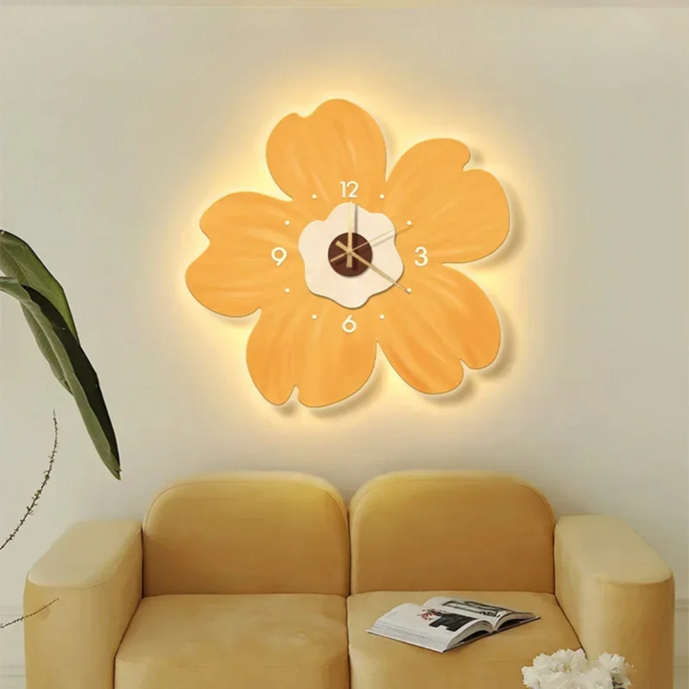 Décoration Murale Florale avec Lumière Douce