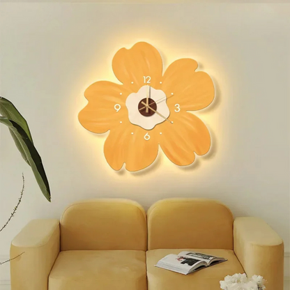 Décoration Murale Florale avec Lumière Douce