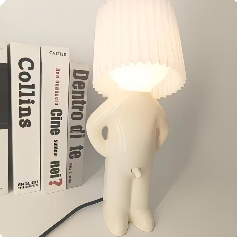 Lampe Décoration Originale avec Abat-jour Texturé