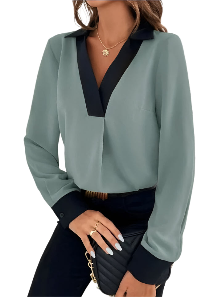 Blouse Féminine Décolleté Profond Élégante - BlxckFR
