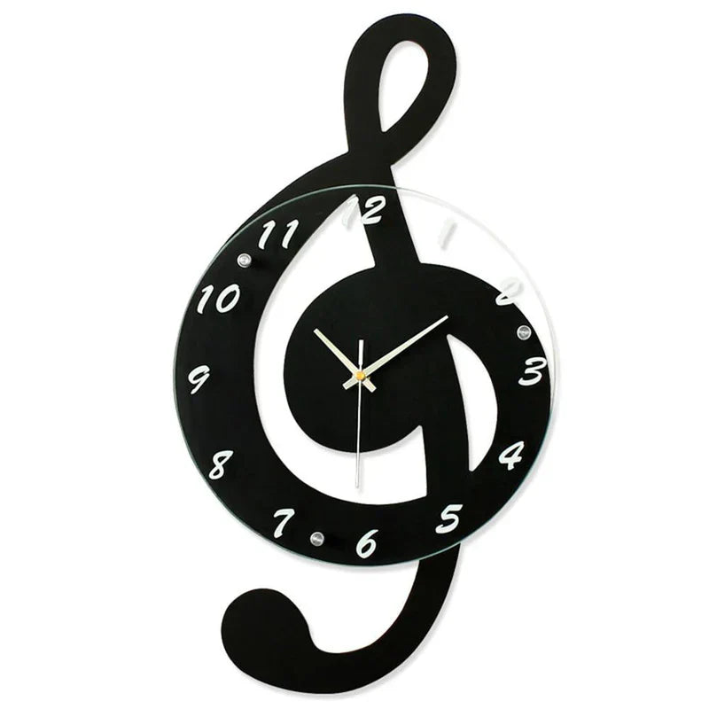 Horloge Murale Musicale Élégante - Décoration de Mur Chanson - BlxckFR