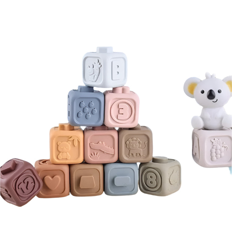 Blocs de Construction en Silicone Doux pour Enfants - BlxckFR