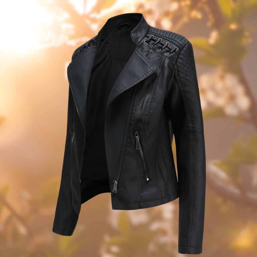 Veste cuir écologique femme tendance