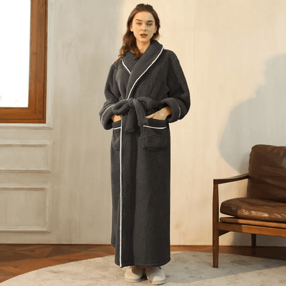 Peignoir Polaire Douillet avec Ceinture