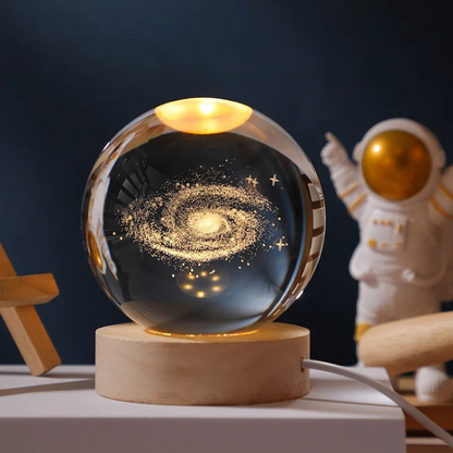 Lampe de Nuit Cristal 3D Céleste