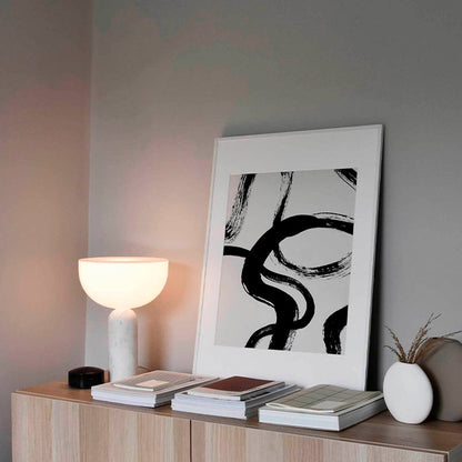 Lampe de Bureau en Pierre | Design Raffiné et Lumière Douce