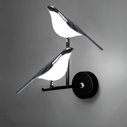 Lampe Murale Oiseaux Lumineuse | Éclairage Chalet Chaleureux