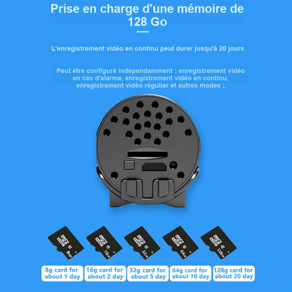 Caméra de surveillance WiFi Mini 1080p HD Vision nocturne