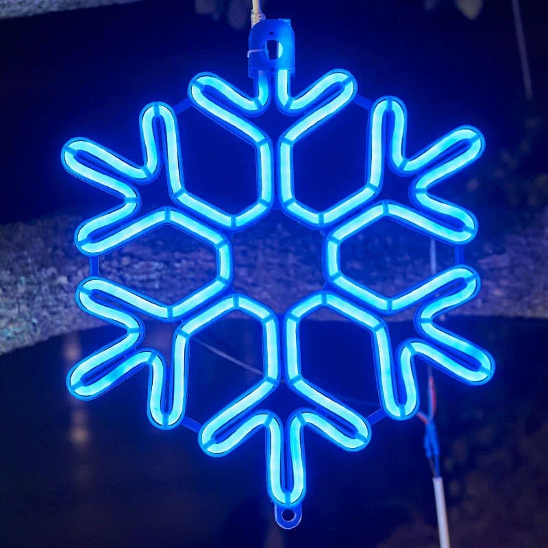 Lumière LED Flocon de Neige Imperméable - Décor Noël Exterieur