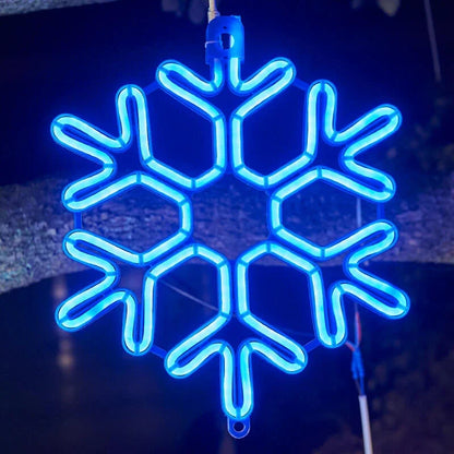 Lumière LED Flocon de Neige Imperméable - Décor Noël Exterieur