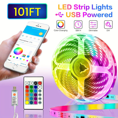 Bandeau LED Couleur Variable avec Contrôle Téléphone