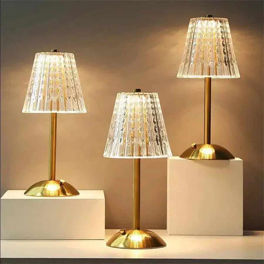 Lampe de Table Rétro en Verre | Chic et Fonctionnelle