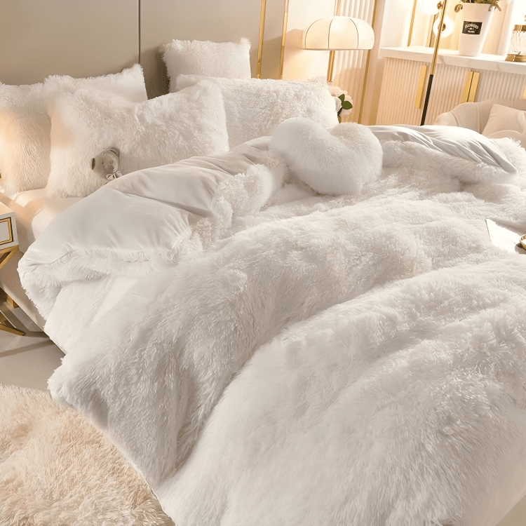 Ensemble de Duvet en Velours Doux et Chaud pour la Maison