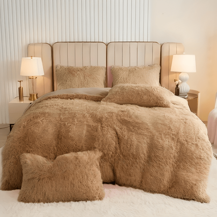 Ensemble de Duvet en Velours Doux et Chaud pour la Maison