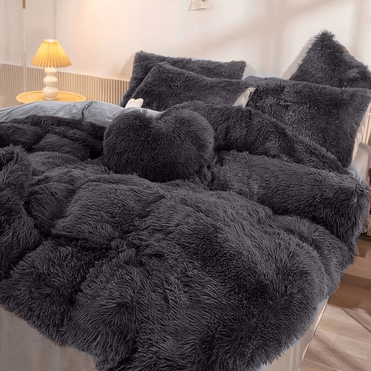 Ensemble de Duvet en Velours Doux et Chaud pour la Maison