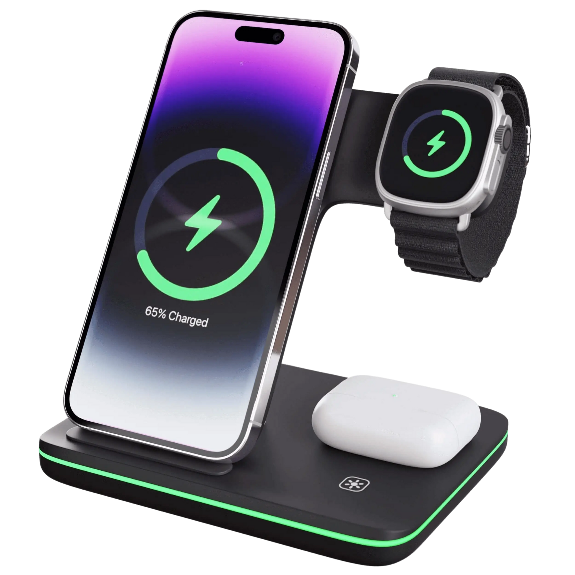 Station de Recharge Sans Fil iPhone et Montre Apple - BlxckFR