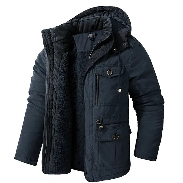 Veste Polaire Capuche Multi-Poches