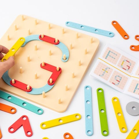 Jeu Géométrique Éducatif En Bois - BlxckFR