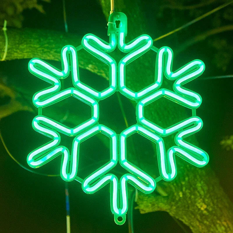 Lumière LED Flocon de Neige Imperméable - Décor Noël Exterieur