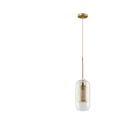 Luminaire Suspendu Design en Métal et Verre