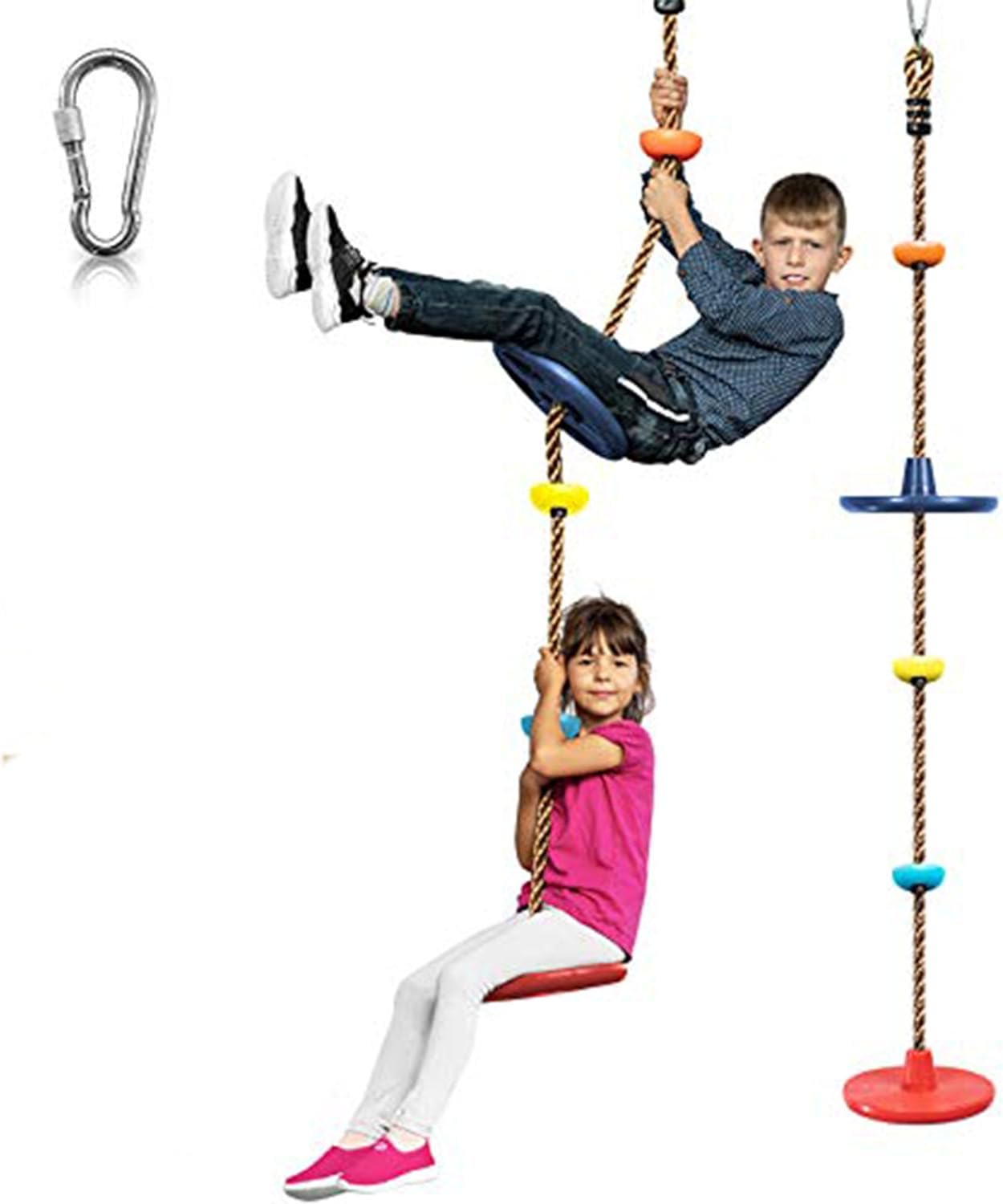 Balancoire Enfant Aventure avec Corde d'Escalade
