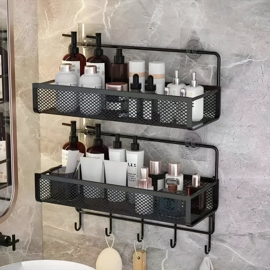 Étagère Murale Design avec Crochets Intégrés - BlxckFR
