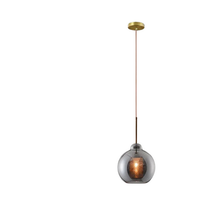 Luminaire Suspendu Design en Métal et Verre