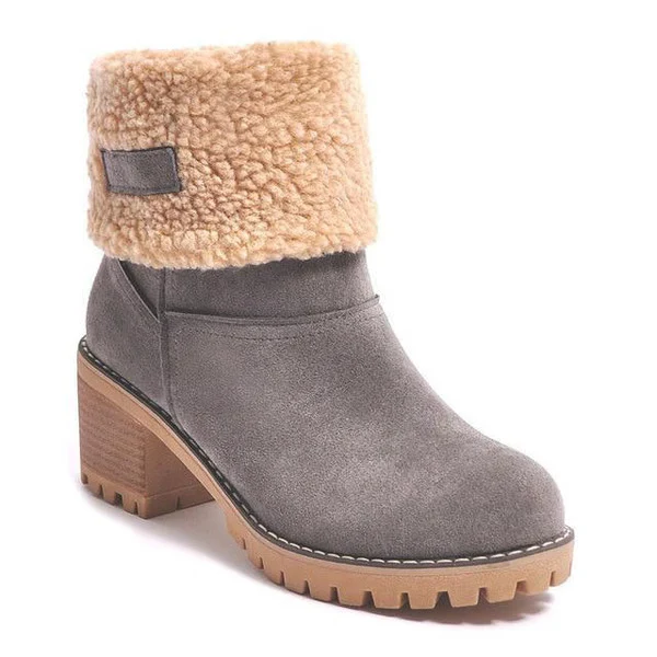 Bottes Hiver Molletonnées Fourrure Synthétique