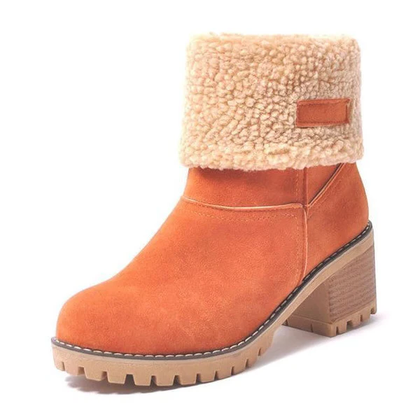 Bottes Hiver Molletonnées Fourrure Synthétique
