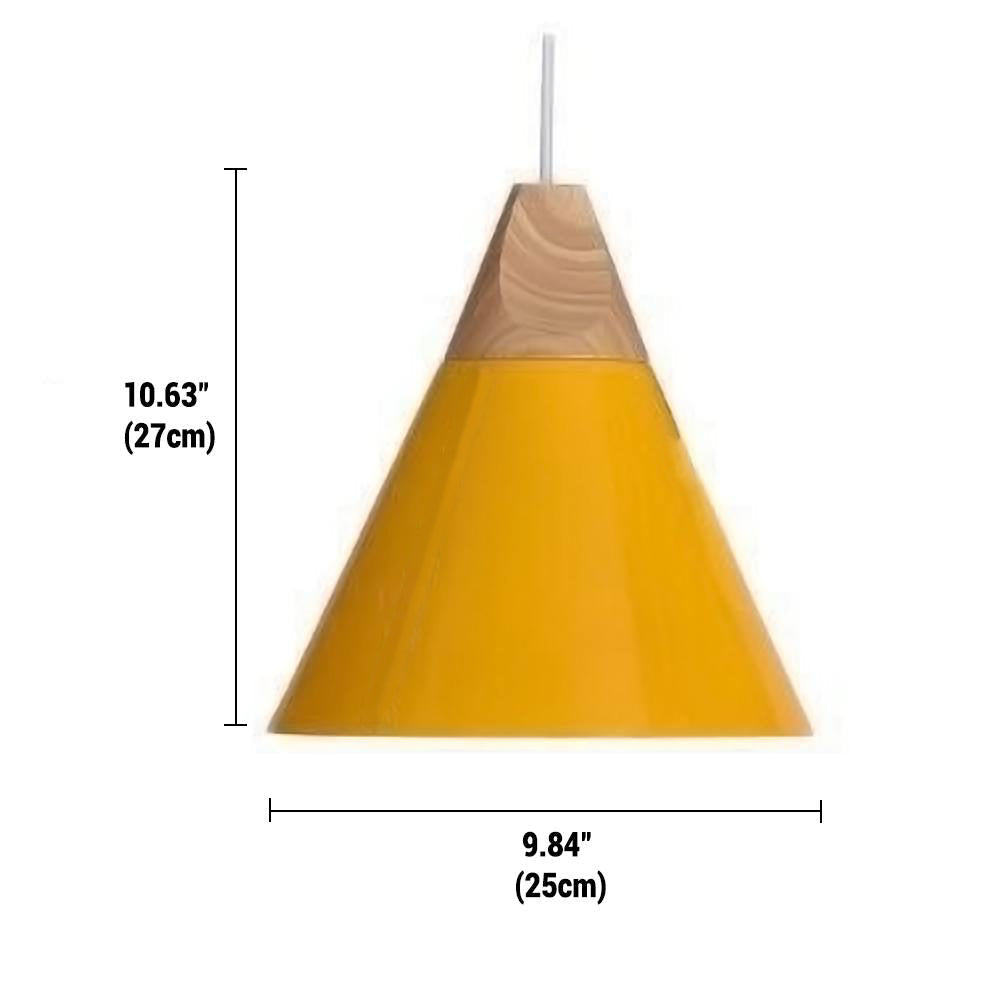 Lampe Suspendue Industrielle en Bois et Acier avec Régulateur de Hauteur