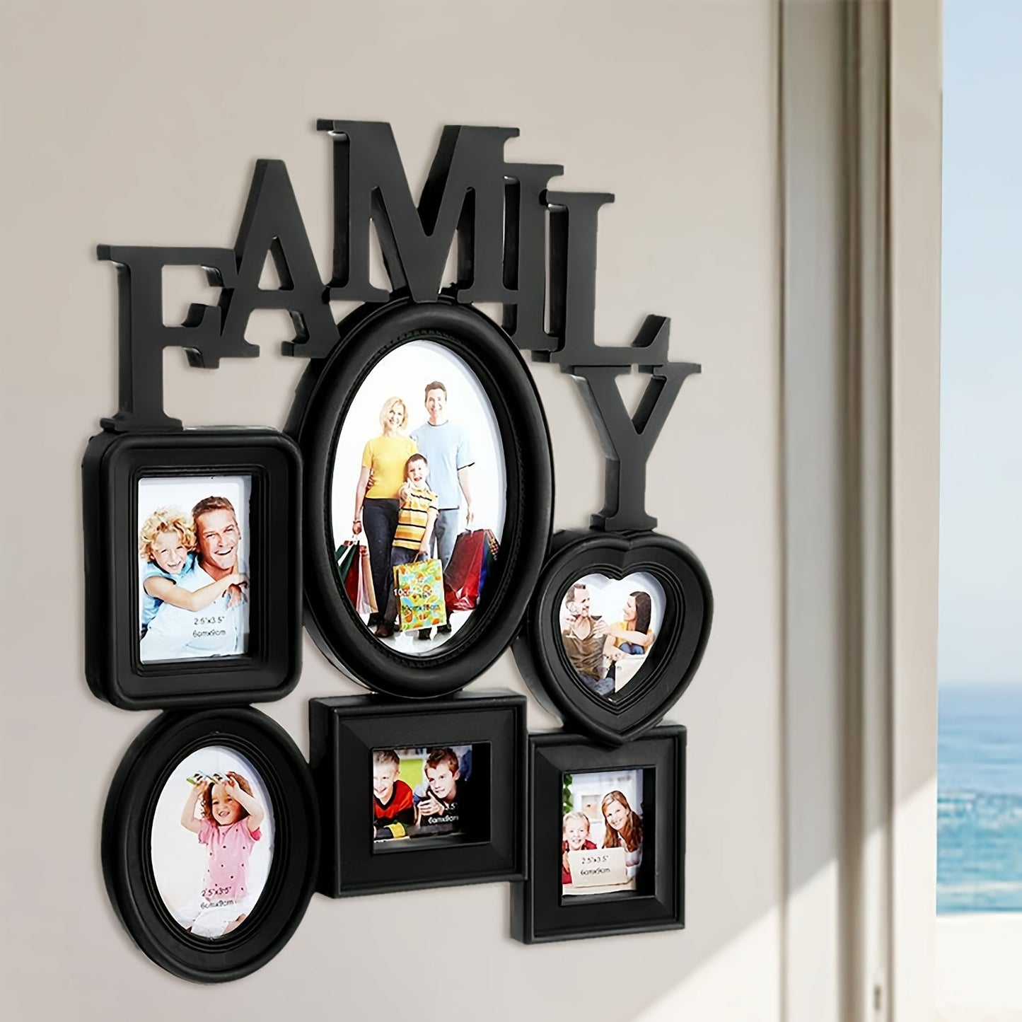 Cadre Photo Familial Décor Murale Ensemble - BlxckFR