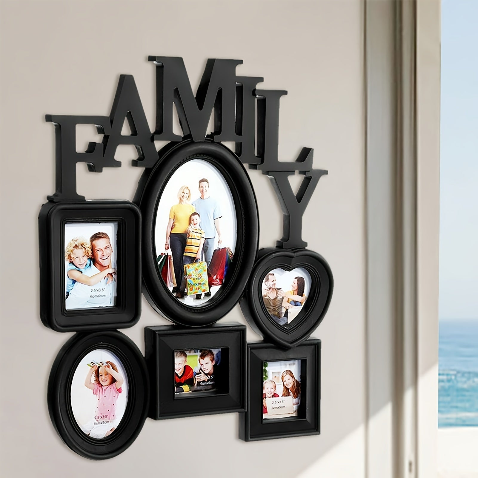 Cadre Photo Familial Décor Murale Ensemble - BlxckFR