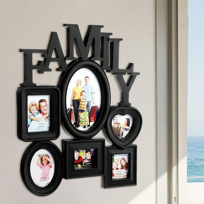 Cadre Photo Familial Décor Murale Ensemble - BlxckFR
