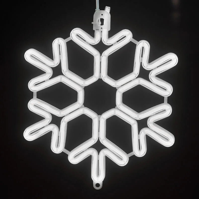 Lumière LED Flocon de Neige Élégant
