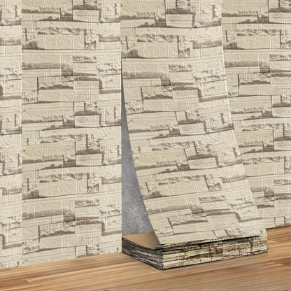 Panneaux Muraux Auto-Adhésifs Texture 3D Étanches Décoratif