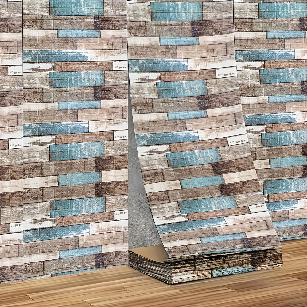 Panneaux Muraux Auto-Adhésifs Texture 3D Étanches Décoratif