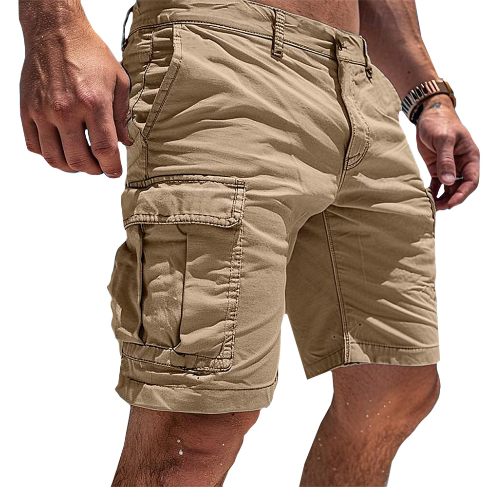 Shorts de Coton Cargo pour Homme avec Poches - BlxckFR