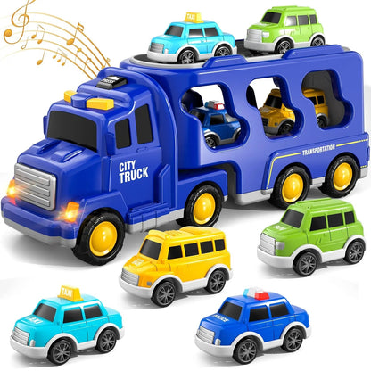 Jeu de Camions en Métal | Set de Construction avec Pelle Mécanique et Bulldozer
